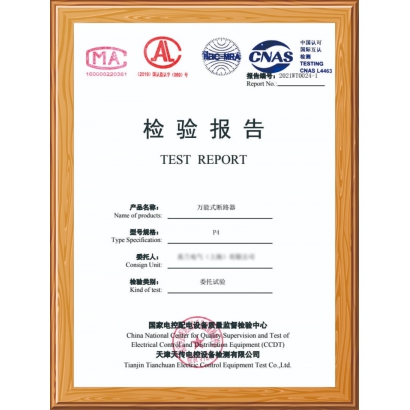 万能式断路器检验报告
