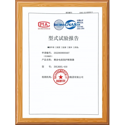 剩余电流保护断路器试验报告