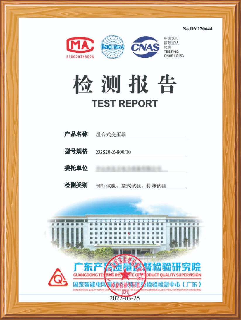 美变 型式试验报告